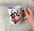 Personalisierte Tasse mit Kuh Geschenk verrücktes Motiv einzigartig neu