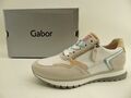 Gabor Comfort Sneaker weiß rouge mint Low Damen Schuhe Leder Gr.39 UK.6