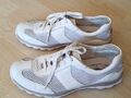 Gabor rollingsoft sensitive Sneaker Weiß Leder/Mesh, Gr. 5 1/2, Sohle herausn.