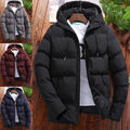 Herren Jacke Winter warme Daunenjacke Gefüllte Jacke mit Reißverschluss Outwear