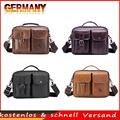 Universal Messenger Genuine Leather Business Handbags Men Casual Solid Color DE