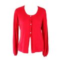 LOLA Damen Strickjacke Cardigan By Little West 8 Jacke Größe 38 M Rot Neu