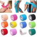 12 Rollen Kinesio Tape Kinesiologie Tape Sporttape Tapeverband Luftdurchlässiger