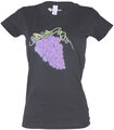 Killer Kirsche »SKULLS ALLOVER GRAPES« Trauben Girlie Kurzarm T-Shirt Rockabilly