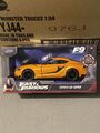 jada schnell und wütend 1/32 Toyota Gr Supra Orange F9 The Fast Saga. Brandneu.