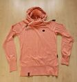 Naketano Hoodie Gr. S  leichter Kapuzenpullover Sweatshirt Orange/ Apric meliert