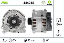 Lichtmaschine Generator Lima VALEO RE-GEN AT 444215 +64.51€ Pfand für AUDI Q7 A6