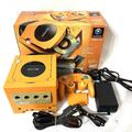 Nintendo GameCube Orange Konsole mit Gameboy Player Enjoy Plus Pack Donkey Konga