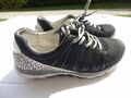 Gabor Rollingsoft Damen Sneaker, schwarz, mit Wildlifeeffekt, Gr. 4,5 UK (37,5)