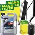 MANN INSPEKTIONSPAKET+LIQUI MOLY 5W-20 ÖL passend für 1.0-1.2 HYUNDAI I10 BA IA