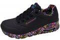 Skechers Sneaker UNO Loving Love Schwarz Herzen 155506 BBK