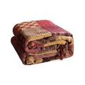 VANJOROY Bohemian großes Patchwork Schlafsofa Überwurf Decke mit Quasten für 2 3