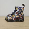 Dr. Martens 1460 Pascal Darcy Fernweh Blumen Blumen Blumen Marineblau Leder Stiefel UK 5 #