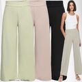 JDY Damen Weit Geschnittene Stoffhose Schlupf Ankle Marlene Pants