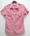 H&M L.O.G.G. Damen Bluse Shirt Hemd Größe M 38 kurzarm rosa 100% Baumwolle