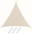 2x2 Sonnensegel Sonnenschutz Regenschutz Windschutz UV Segel Polyester Beige