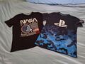 2 T-Shirts Playstation H&M GR 146 152 SCHWARZ