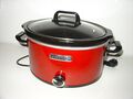 CROCK-POT Slow Cooker Schongarer SCV400RD-050 Rot mit Warmhaltefunktion 3,5Liter