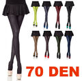 Merry Style Blickdichte Glatte Damen Strumpfhose Microfaser 70 DEN Fasching