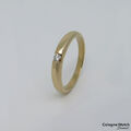 Ring Bandring mit ca. 0,10ct W-si Brillant in 585/14K Gelbgold Gr. 58