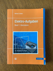 Elektro-Aufgaben Band 1 Gleichstrom Helmut Lindner Hanser 30., akt. Auflage