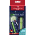 2 Faber-castell Glitzer Glow In The Dark Bastelkleber 2 X 12,0 G 125092 (4005401