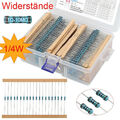 2600stk Widerstände Resistor Metallfilm 1/4W Widerstand 1Ω-10MΩ Sortiment Set