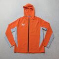 Castore Full Zip Hoodie Damen UK 10 Orange Sport Freizeit Softshell EU 38 Neu mit Etikett