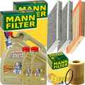 MANN INSPEKTIONSPAKET+7L CASTROL 5W-30 ÖL passend für BMW E60 520-30i 170-231 PS