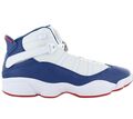 Air Jordan 6 Rings Herren Sneaker Weiß-Blau 322992-140 Sport Basketball Schuhe