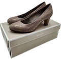 Tamaris Damen Pumps Klassische Gr 36 Braun Muster 22418