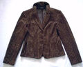 Blazer Business Jacke Betty Barclay Braun Beige kariert Wolle S 38 Neuwertig TOP