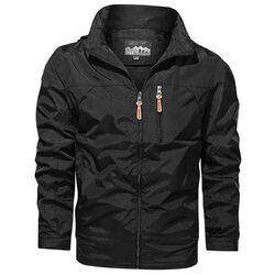 Herren Windbreaker Regenjacke Windjacke Wasserdicht Atmungsaktiv Softshell Jacke