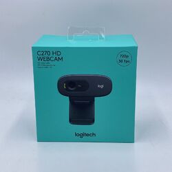 Logitech C270 HD-Webcam 1280 x 720 Pixel |  Video | Mikro | Halterung | OVP NEU