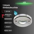 B-Ware Briloner  Attach LED Downlight Deckenlampe Nickelmatt Metall Glas