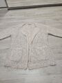 Schöne Frühling Strick Jacke Cardigan Rosa mit Silber 3/4 Arm Gr.M 38 von Orsay 