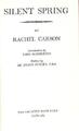 Silent Spring: Rachel Carson (Penguin Modern Classics) - Carson, Rachel