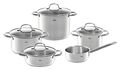 Fissler SAN FRANCISCO Topf-Set mit Glasdeckeln 5-teilig Edelstahl 18/10