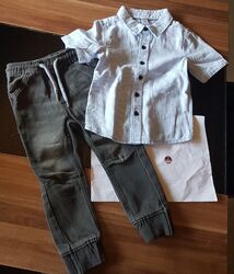 Baby Kleidung Set - Fest Taufe - Hose und Hemd - für Jungen - Größe 86 / 92