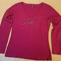 TRIGEMA Damen Shirt Gr. M Baumwolle pink Langarm neuwertig!