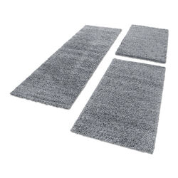 Bettumrandung Teppich Shaggy Schlafzimmer Läuferset Hochflor Langflor 3 Tlg 