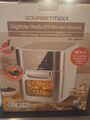 GOURMETmaxx Digitale Heißluft Fritteuse deluxe 10 in 1  12 Liter Edelstahl Weiss