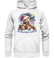 Niedliches Weihnachts-Teddybär-Aquarell - Basic Unisex Hoodie