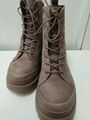 Stiefelette Boots Winter Sohle taupe beige Dame Italy 39 HIS kein Tamaris Chunky