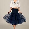 Damen Tide Petticoat Unterrock Rockabilly 50er 60er Jahre Dirndl Röcke Stock