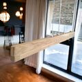 FRIESENLICHT LED Holzleuchte Hängelampe aus Holz Eiche geölt Hängeleuchte 120cm