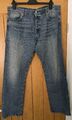 Levis 501 Jeans Original Fit Candy Paint Button Fly Straight Leg Blau W38 L30