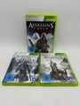 Microsoft Xbox 360 Assassins Creed 3/ Assassins Creed Rogue/ Revelations in OVP