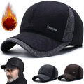 Basecap Baseballcap Wintercap mit Ohrenklappen Kappe Herren