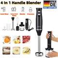 4-in-1 Elektrische Stabmixer Multifunktional Handmixer Pürierstab Schneebesenl